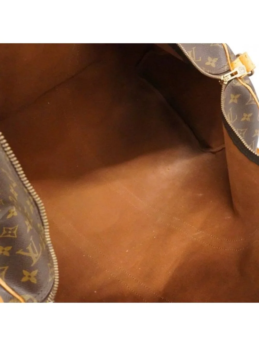 Louis Vuitton Boston Bag Monogram Keepall Bandouliere 55 Brown - Picture 4 of 10